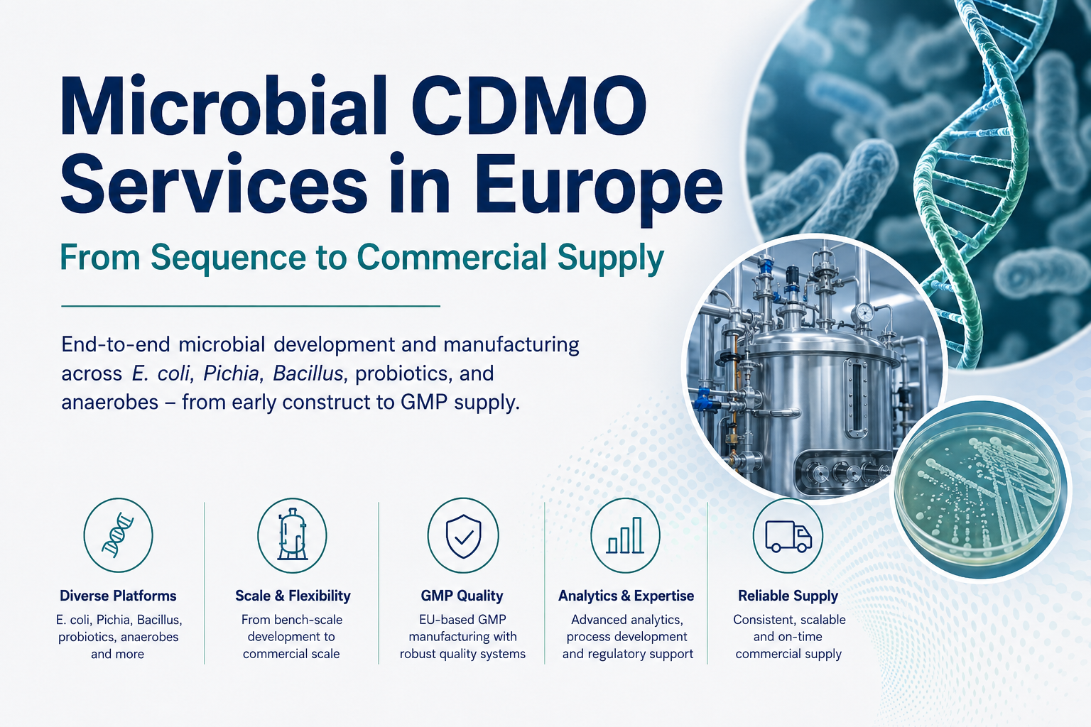 How to Choose a Microbial CDMO in Europe: A Sponsor’s Technical Checklist