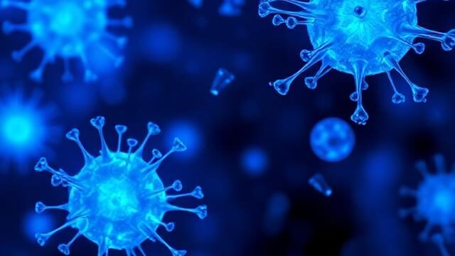 Blue surreal radioligands geometry